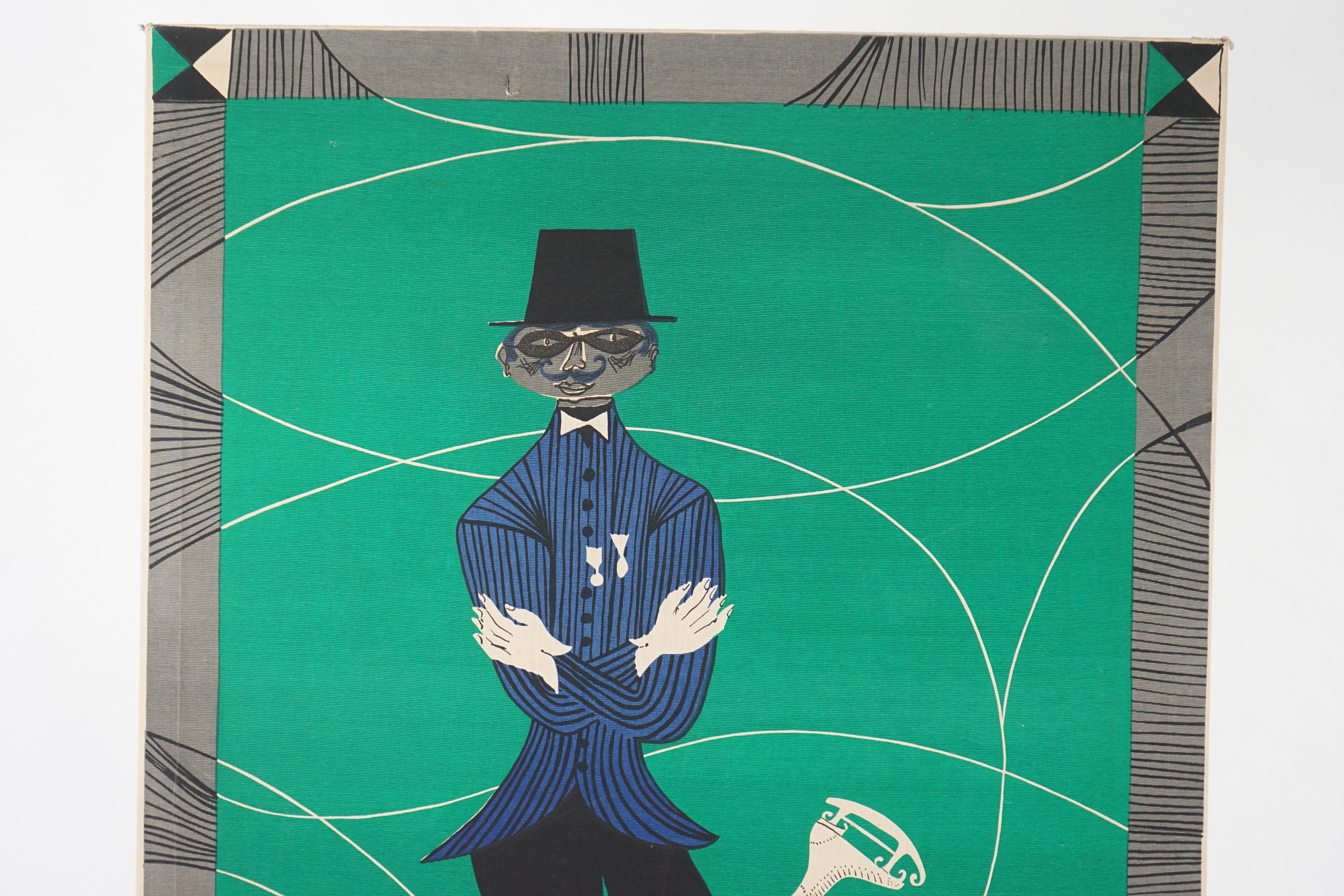 Pierre Olivier, Dandy skater, machined tapestry, 181 x 131cm